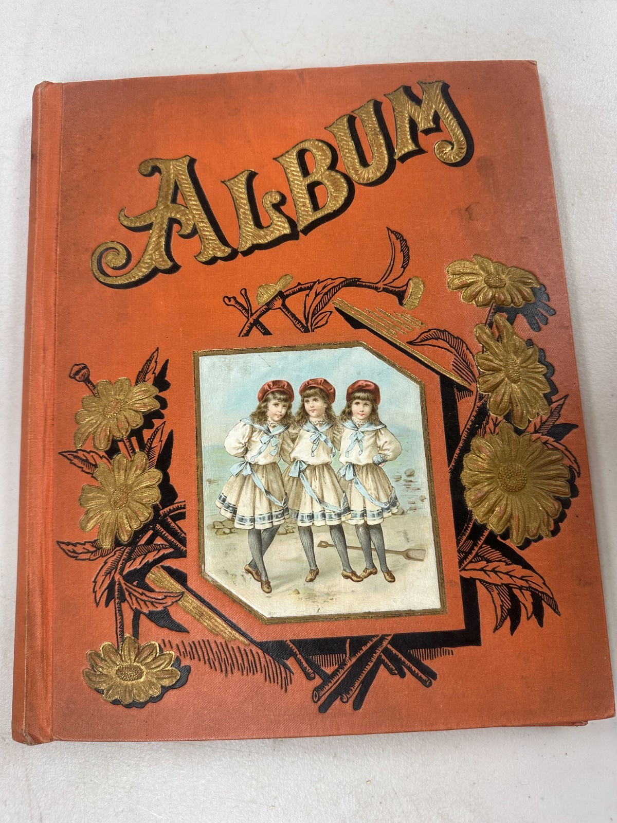 Antique Victorian (1800s) Trade Cards Rewards Of Merit Scrapbook Album