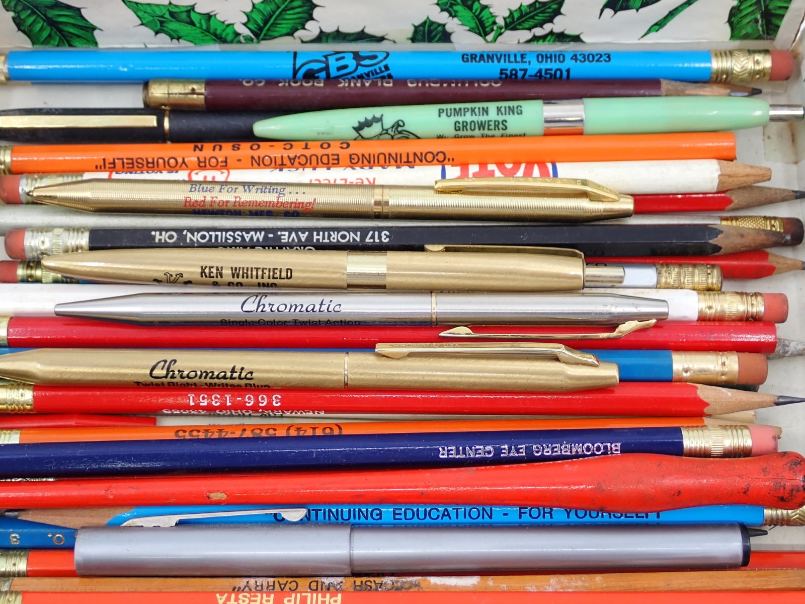 Bulk Lot Pencil Pen Advertising Chromatic American Pencil Company Owens Corning