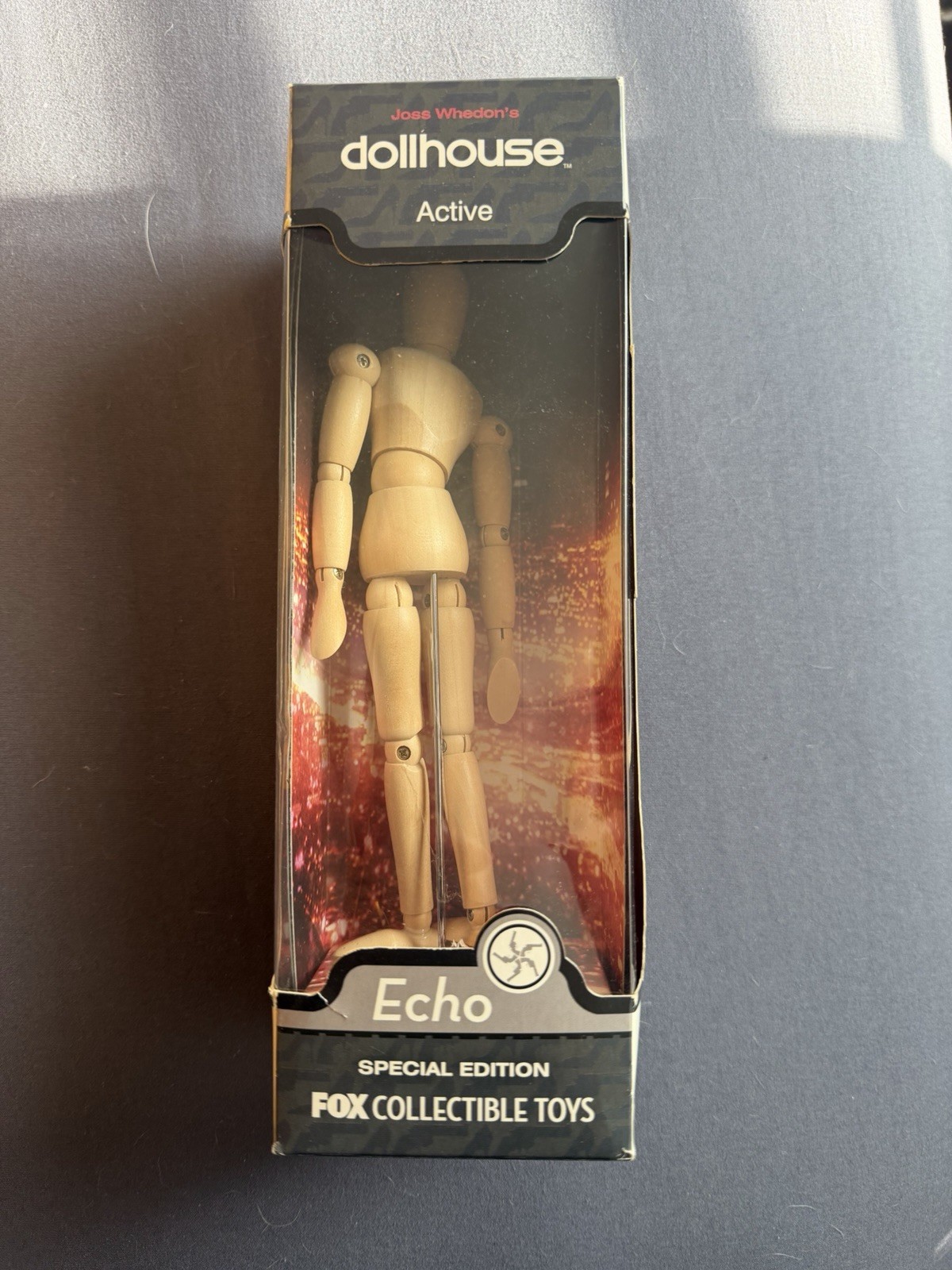 Joss Whedon's Dollhouse Echo wooden doll Fox RARE PROMO item 2009 Eliza Dushku