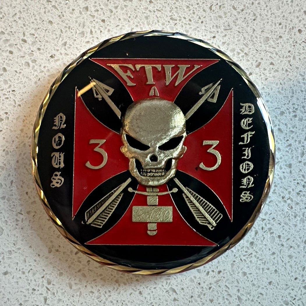 1st SFG(A) ODA-133 FTW C/1-1 Special Forces Group Airborne Challenge Coin