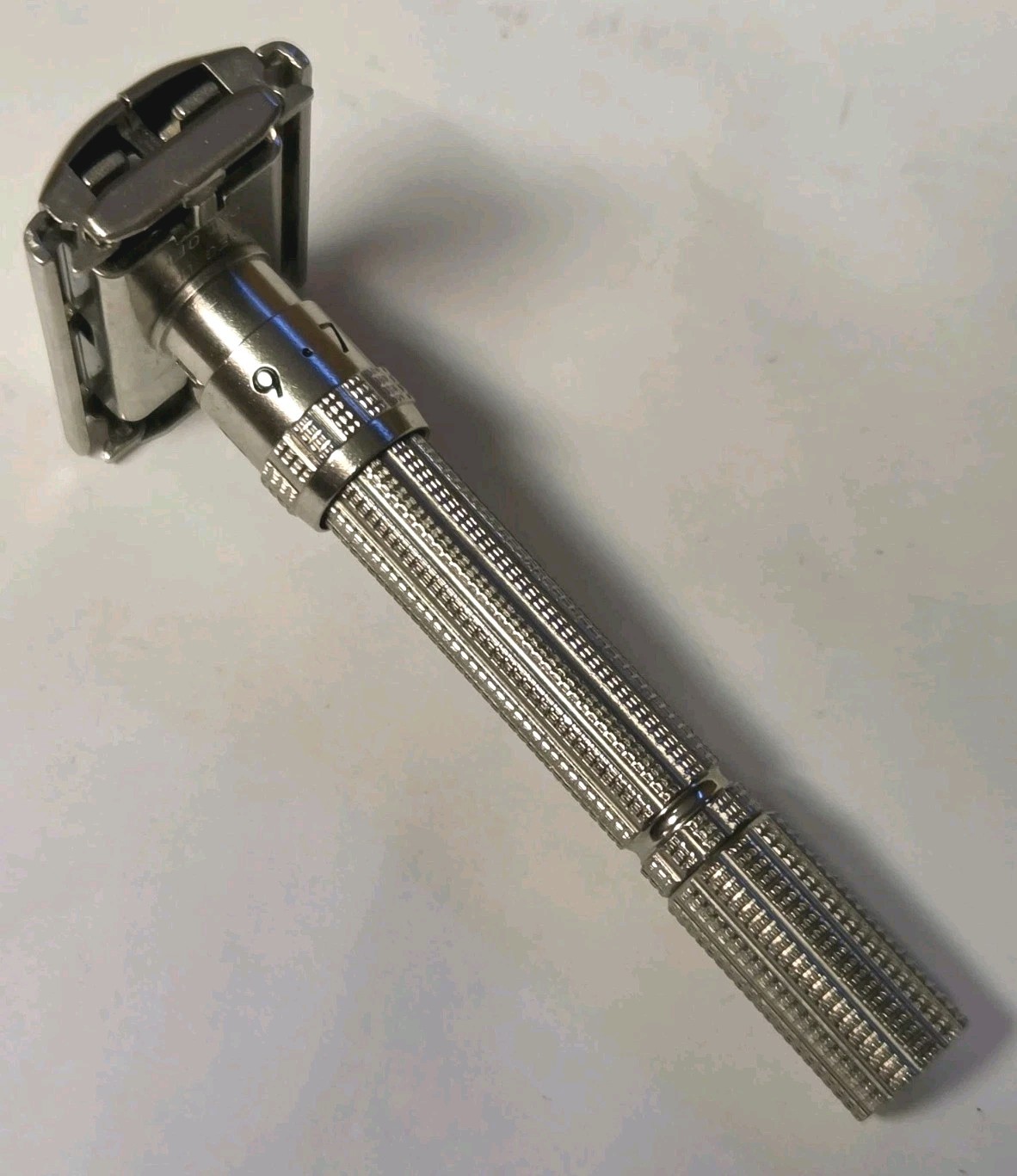 Vintage 1965 Gillette Slim Adjustable Double Edge TTO Safety Razor K 1