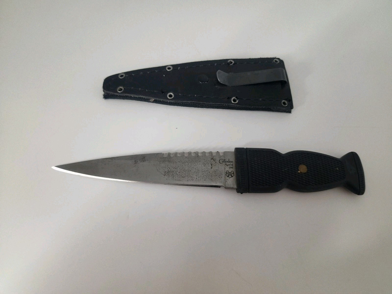 Cold Steel Culloden Fixed Blade Boot Knife Discontinued Made In USA