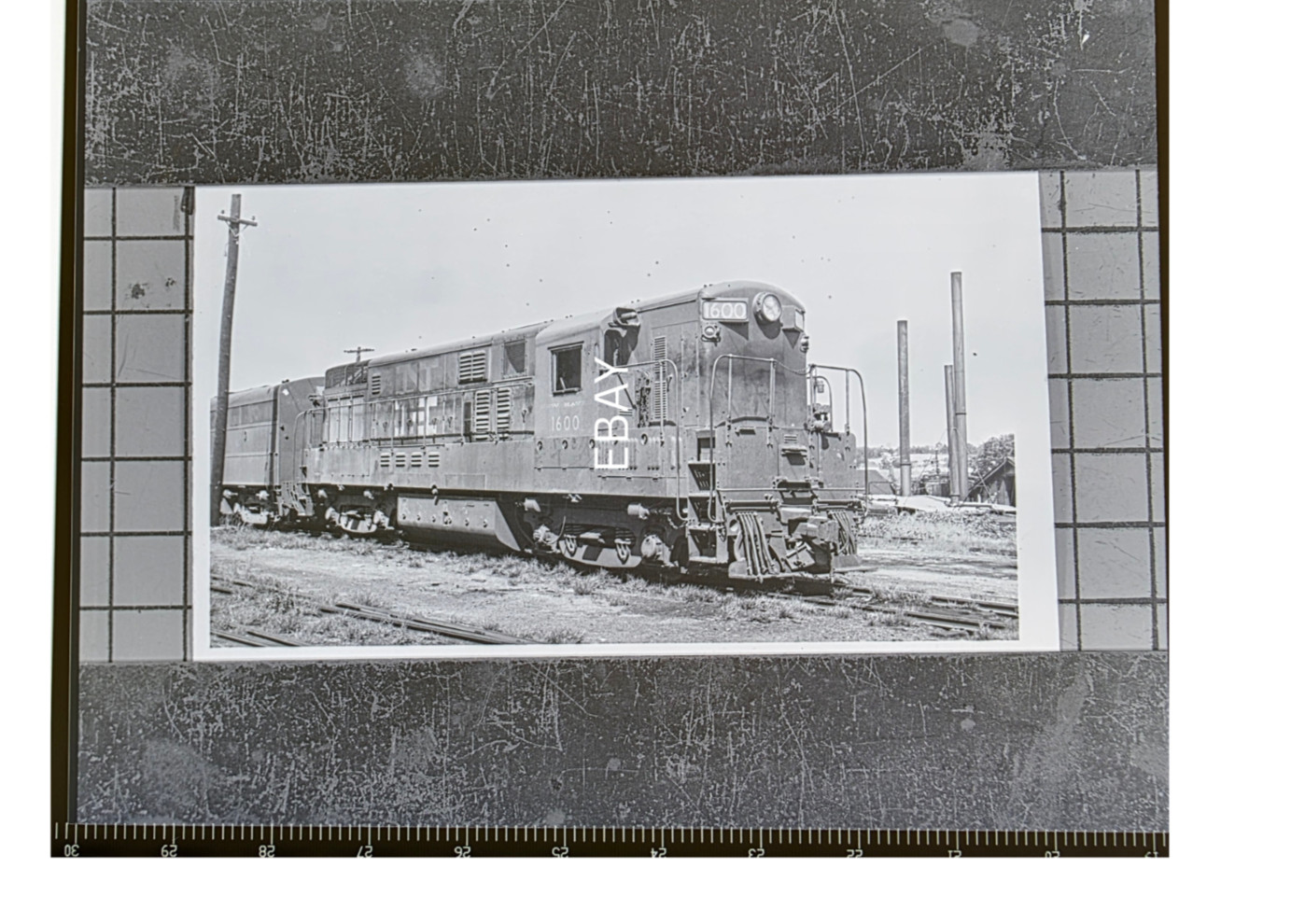 C. 1950s New Haven  Railroad No. 1600 FM H-16-44 Locomotive Photo Negative