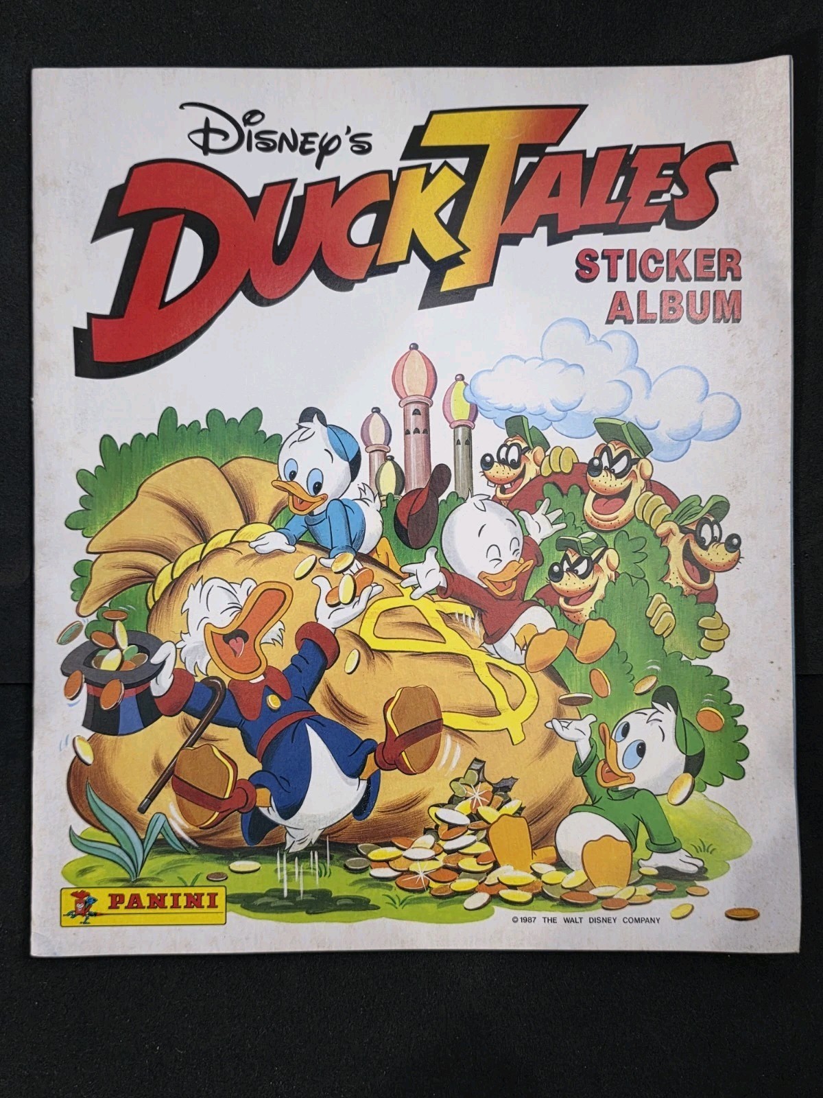 Vintage 1987 Panini Disney Duck Tales Sticker Album Empty