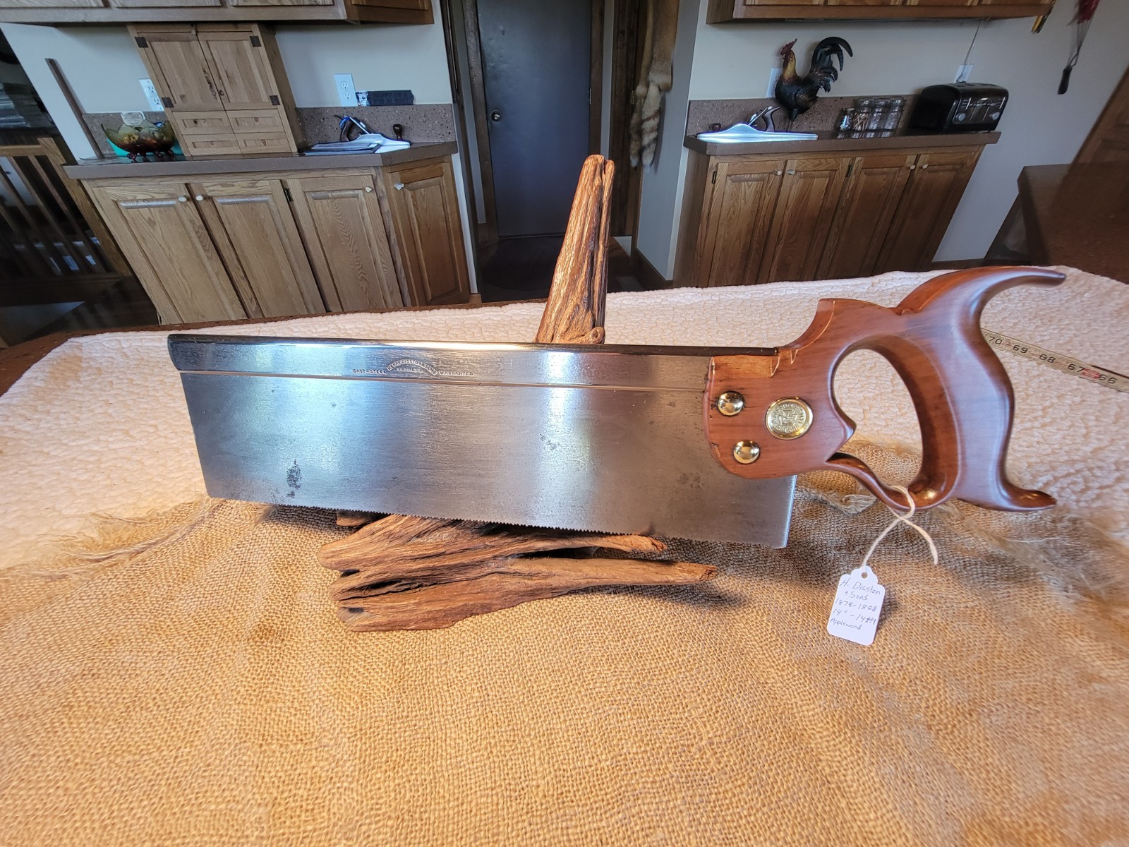 Vintage Antique Henry Disston & Sons Miter Back Saw 14