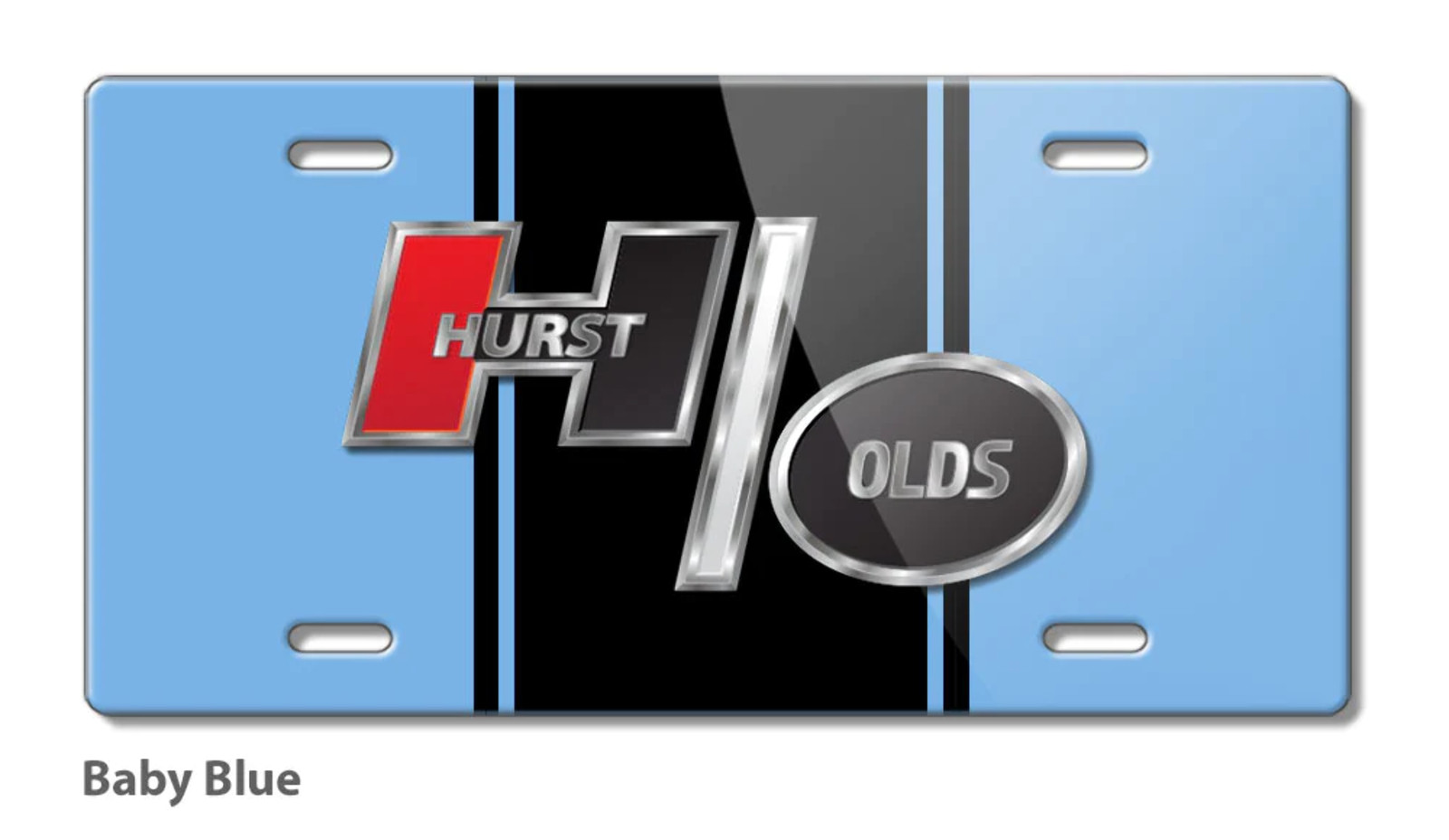 Oldsmobile HURST/OLDS Emblem 1969 - 1979 Novelty Aluminum License Plate 16 color