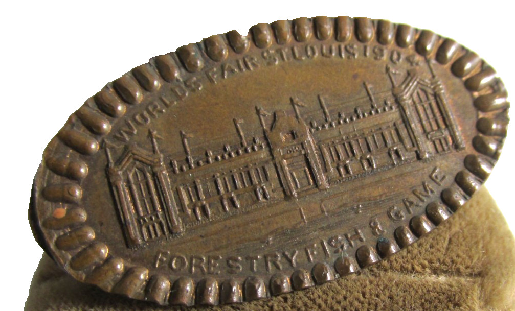 1904 ST LOUIS WORLD'S FAIR ENLONGATED INDIAN HEAD CENT Forestry Fish & Game