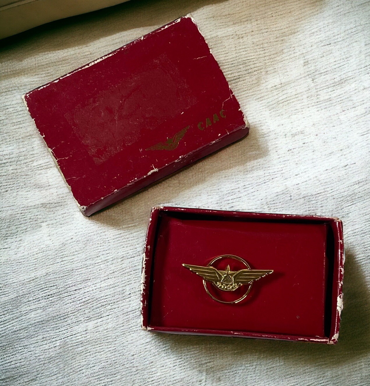 Vintage CAAC Civil Aviation Administration of China Tie Pin Airline Aviation