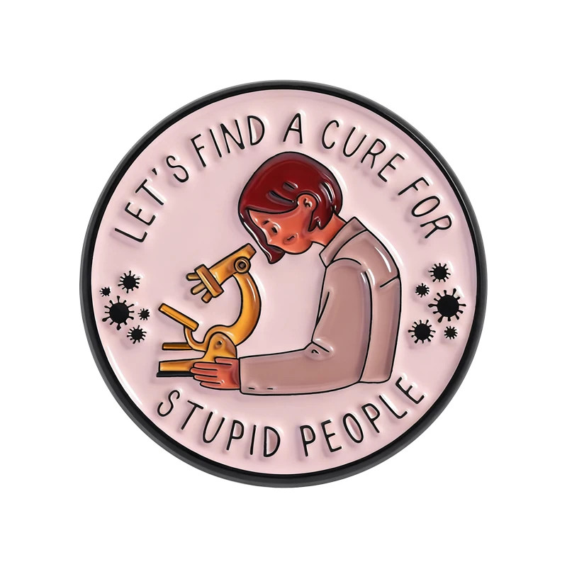 Women in Science Enamel Pins Feminism Brooches Lapel Badges Experimental