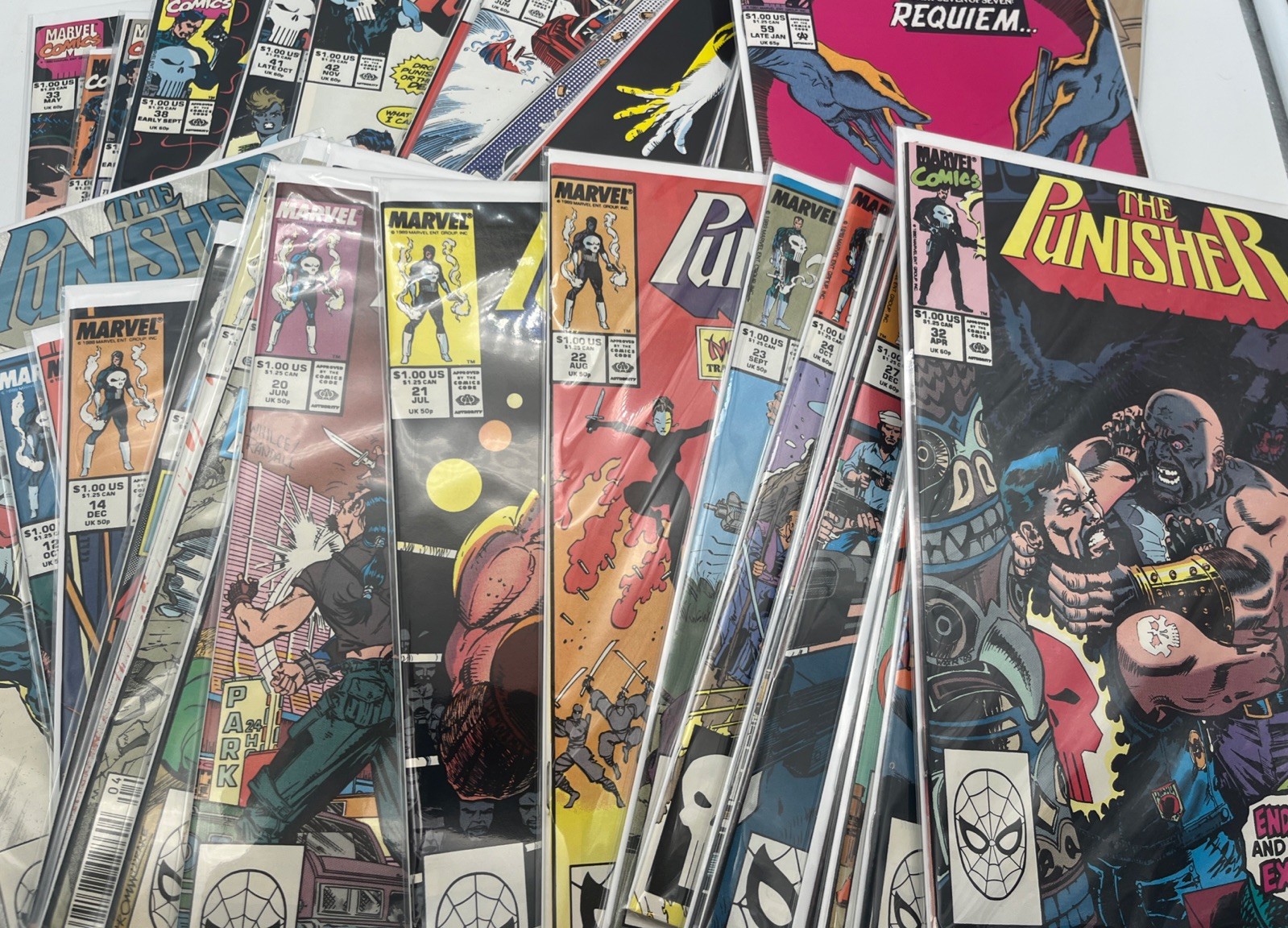 The Punisher (1987) Ongoing Series 46-Issue Comic Lot - Huge Unbroken Filler Run