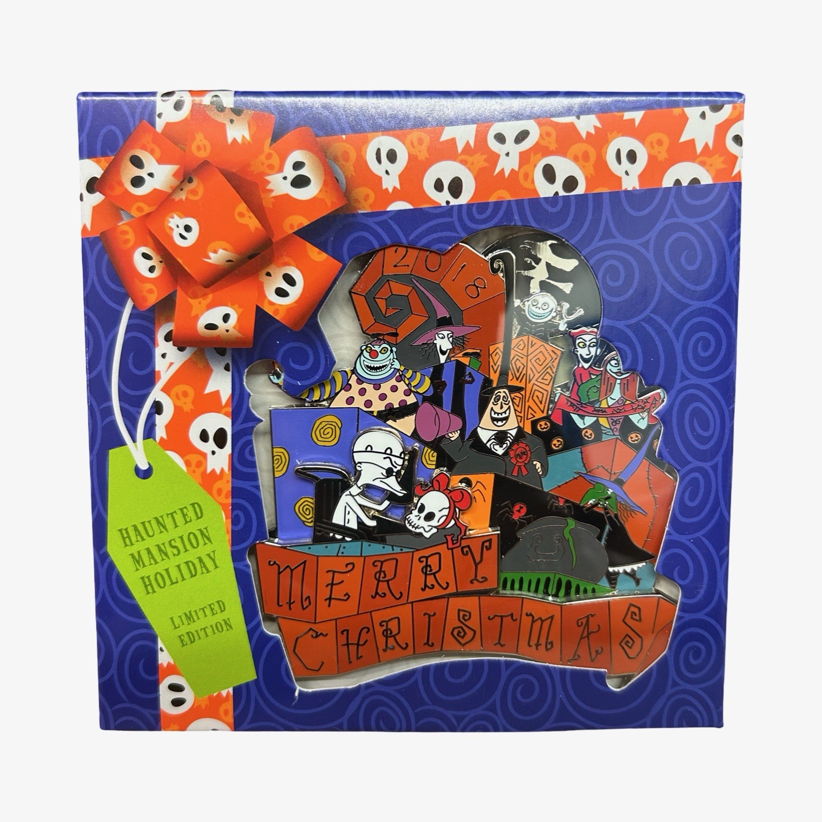 2018 Disney Haunted Mansion Holidays LE Jumbo Pin - Nightmare Before Christmas