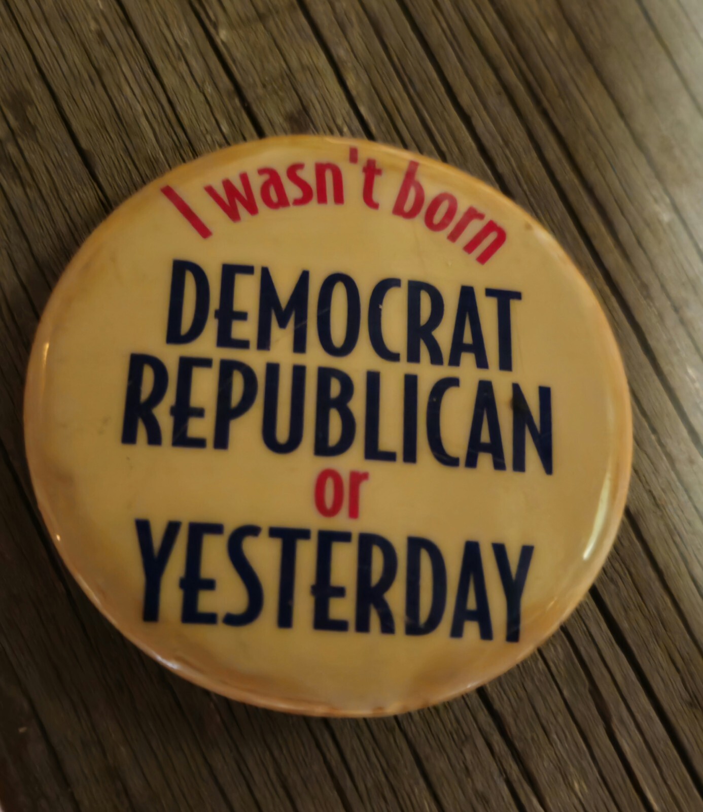 VTG. 60s 70s Political Pin \
