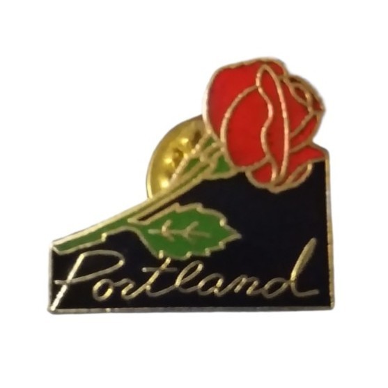 Portland Oregon Rose Travel Souvenir Pin