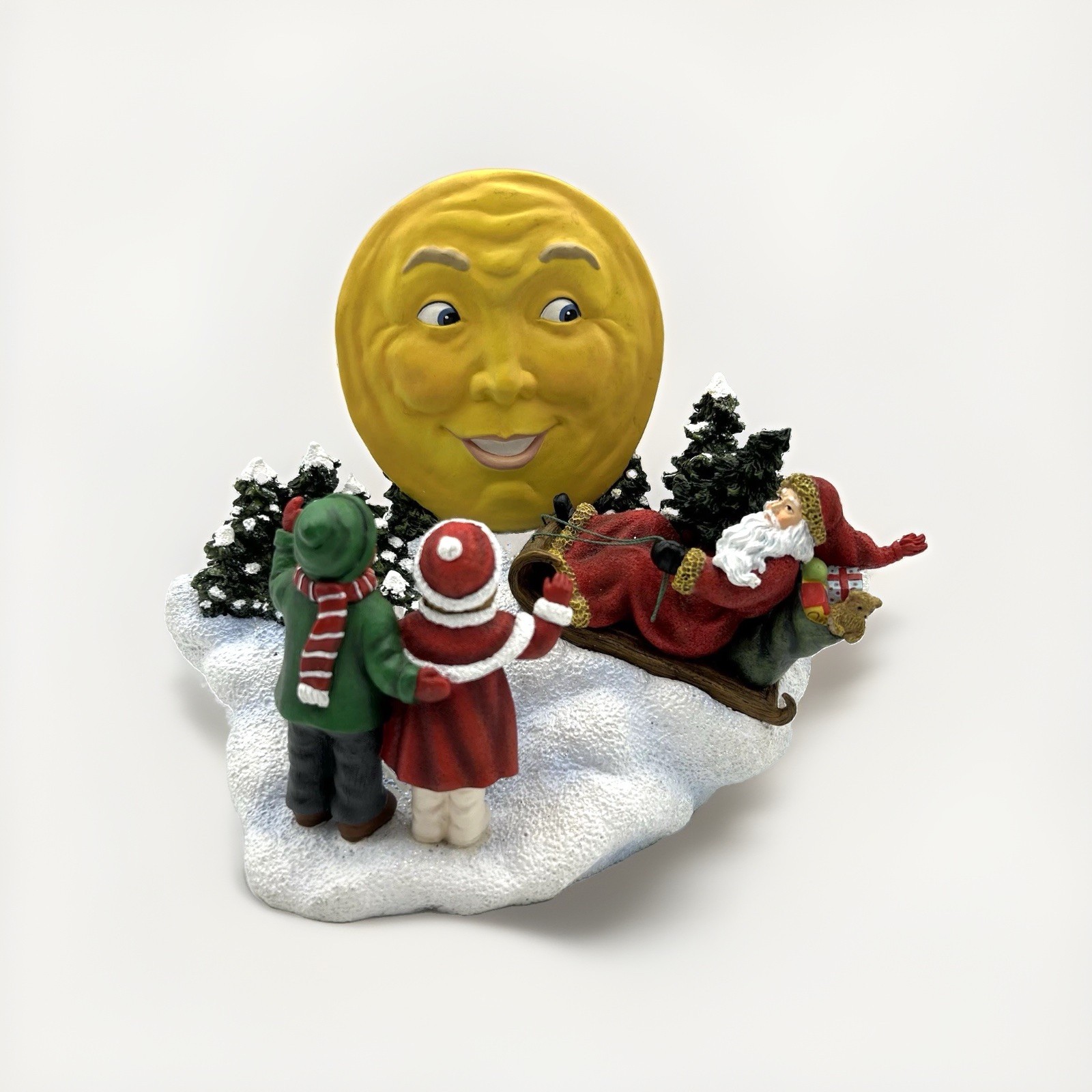 Vtg Pipka Moonlight Christmas Night Figurine Numbered 395 Limited Edition READ