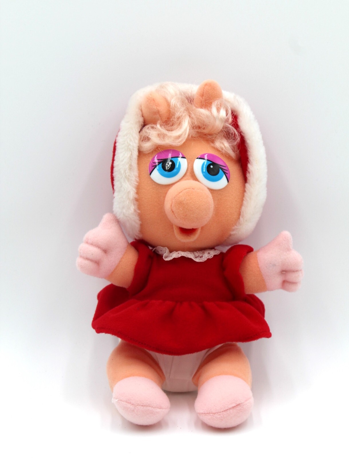 Vintage 1978 Miss Piggy Christmas Stuffed Plush Muppet Baby 11\