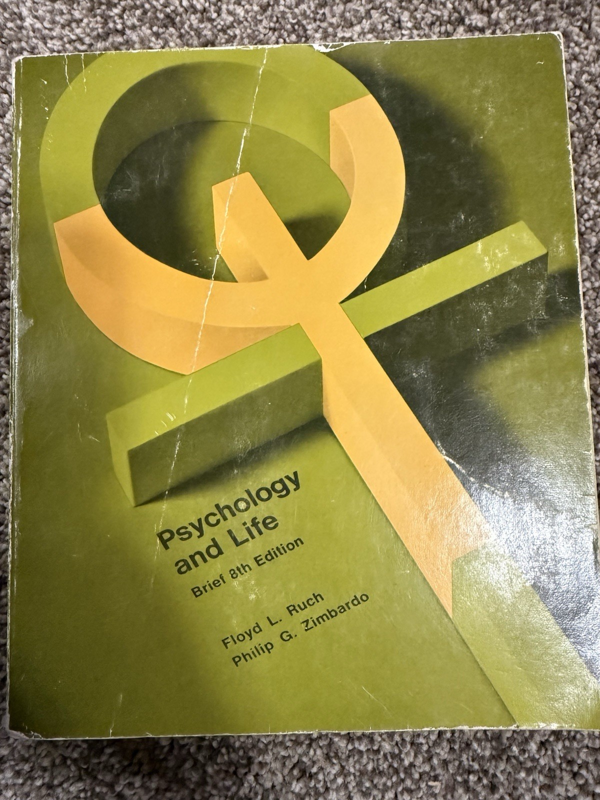 Psychology and Life 1971 Ruch Zimbardo 8th Ed Vintage Textbook Paperback
