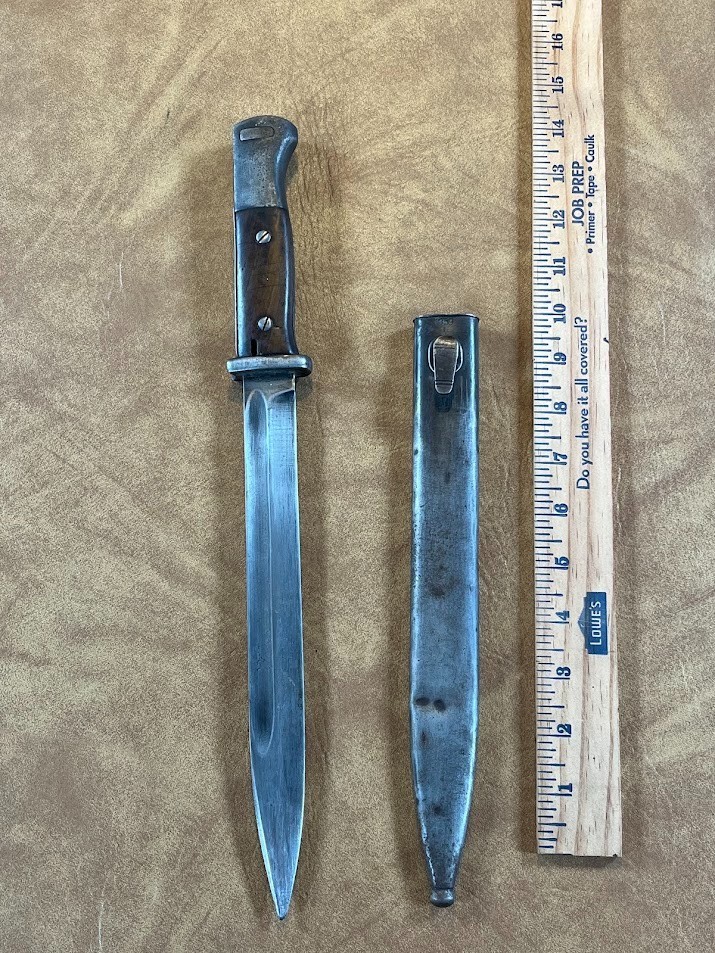ORIGINAL WW2 GERMAN K98 BAYONET S/244 S178G Sheath