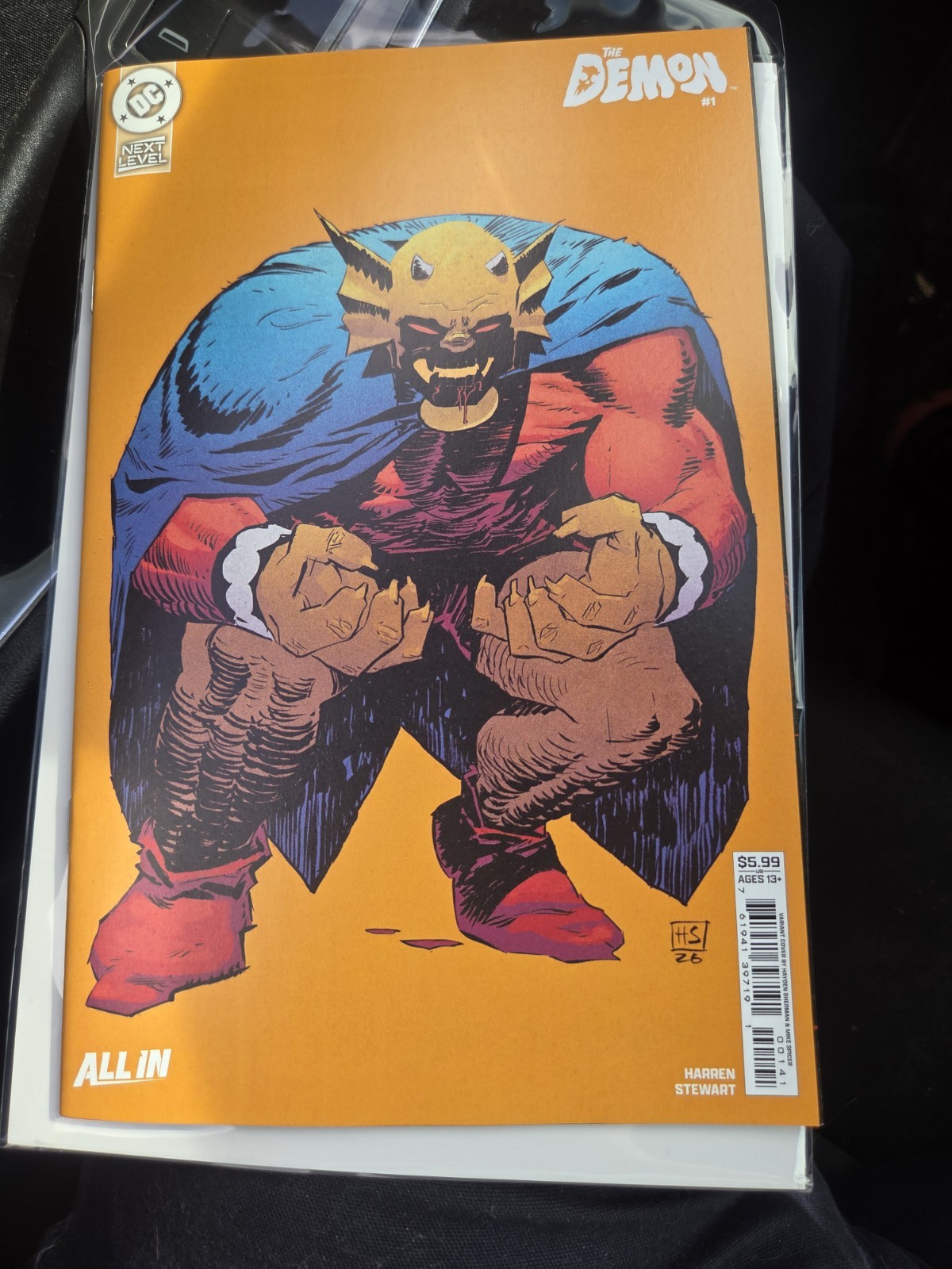 The Demon #1  - All In - Hayden Sherman Variant Cover - DC 2026