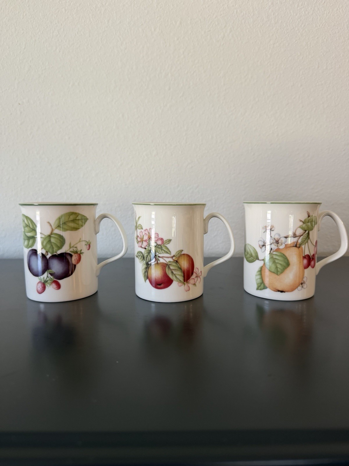 Vintage Royal Doulton Ashberry For Marks And Spencer Mugs Set of 3,  3 7/8 In