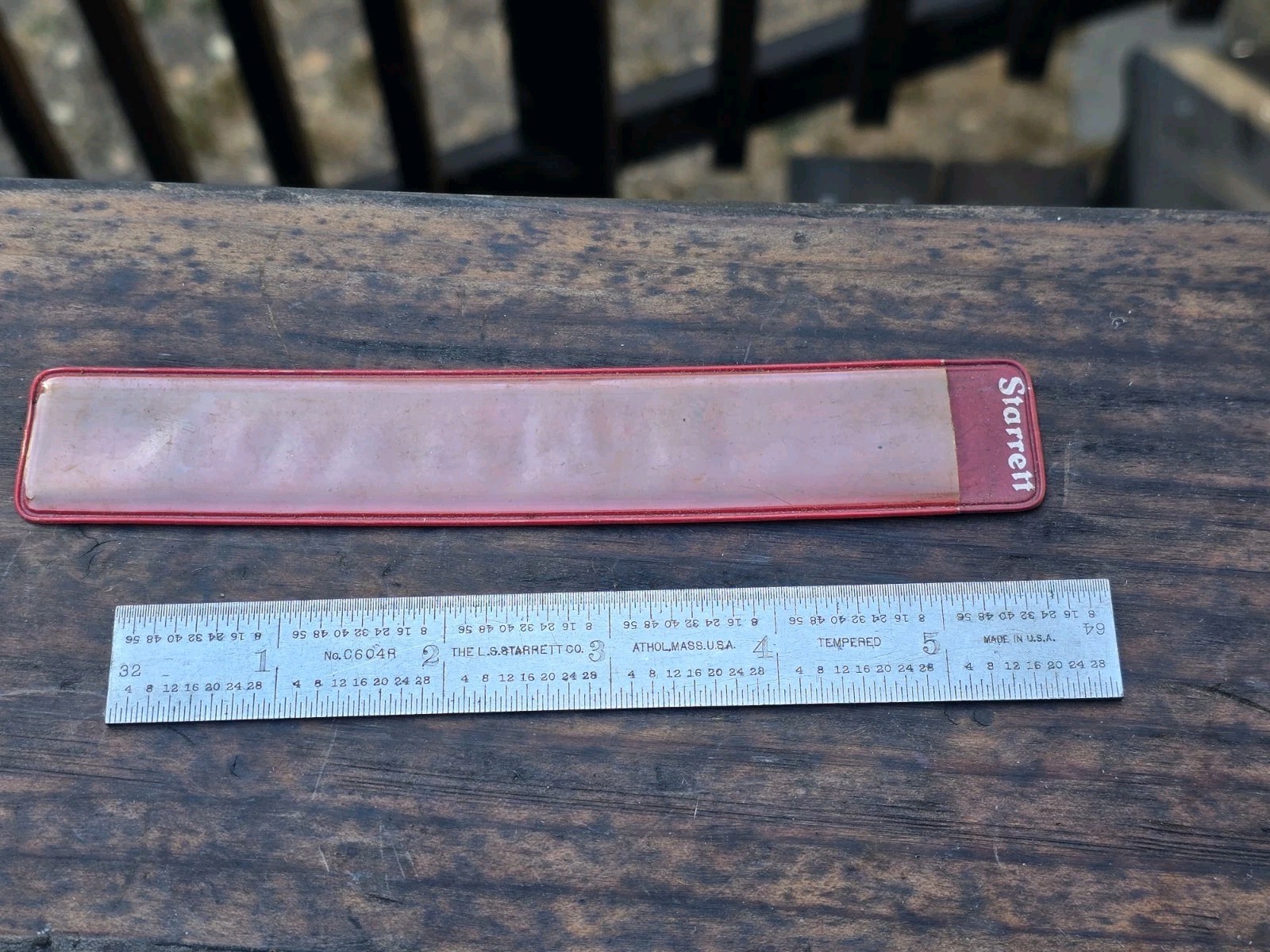 Starrett C604R-6 Tempered Steel Rule W/case