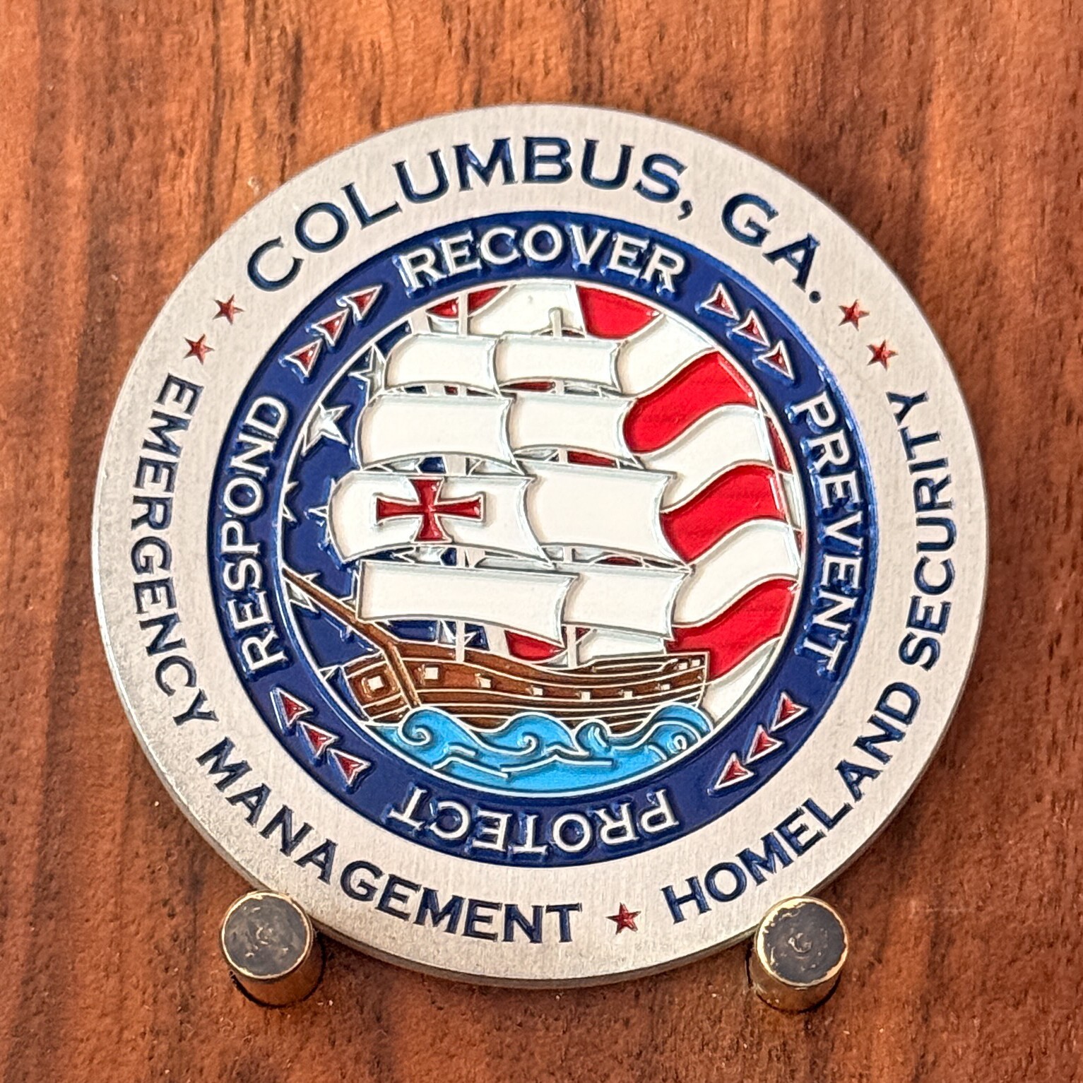 Columbus GA Emergency Management HS Challenge Coin  W#31