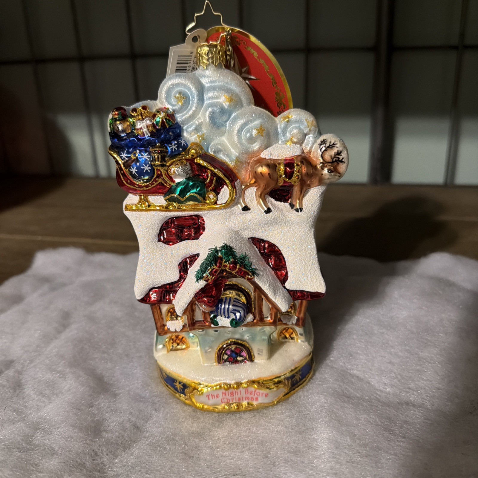 Rare 2014 Christopher Radko Ornament “Up To The House-Top” 1017969