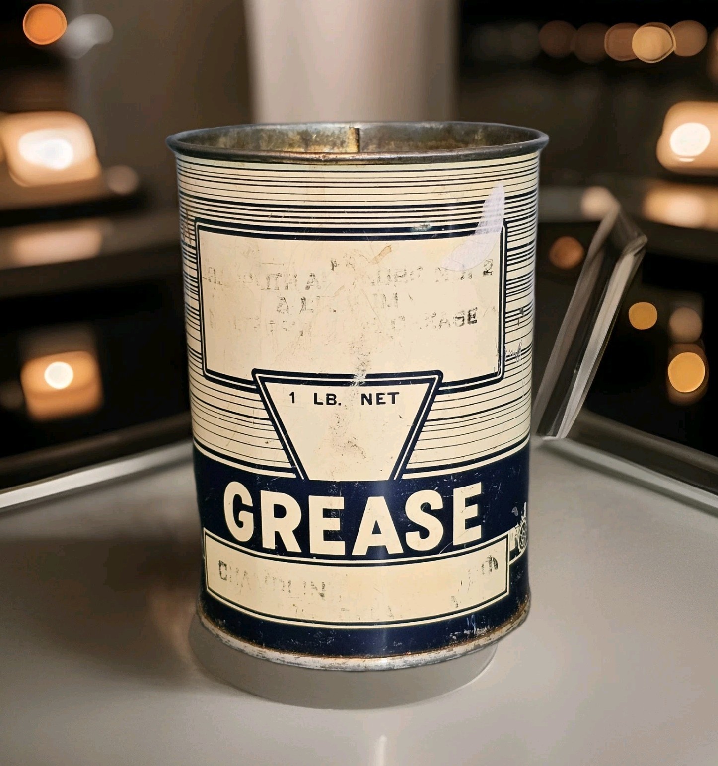 Vtg Champlin Grease 1 lb Can CAR AIRPLANE - CANCO 86-A