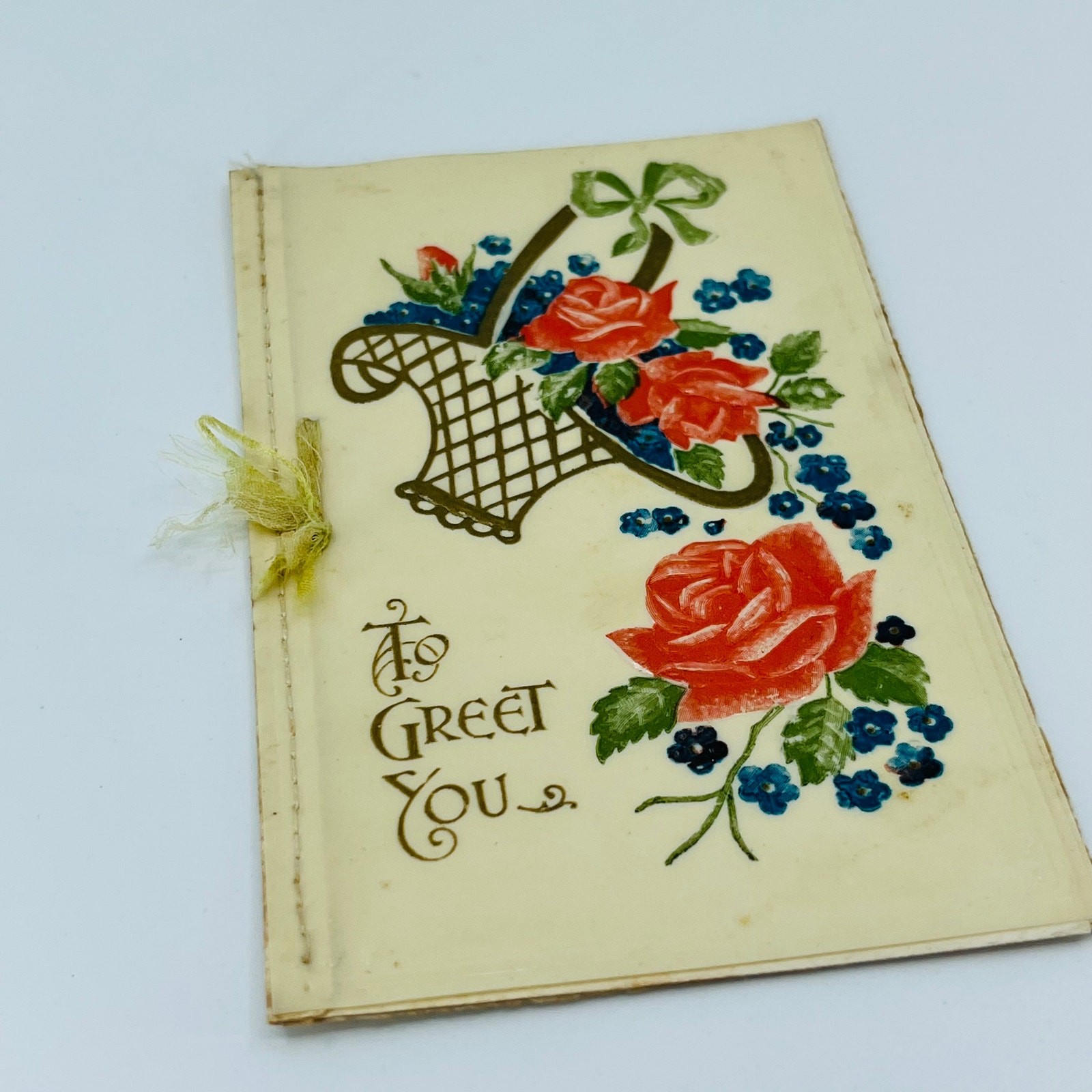 Antique 1910s Folding Greeting Card The Milton Series London Woolstone Bros C1