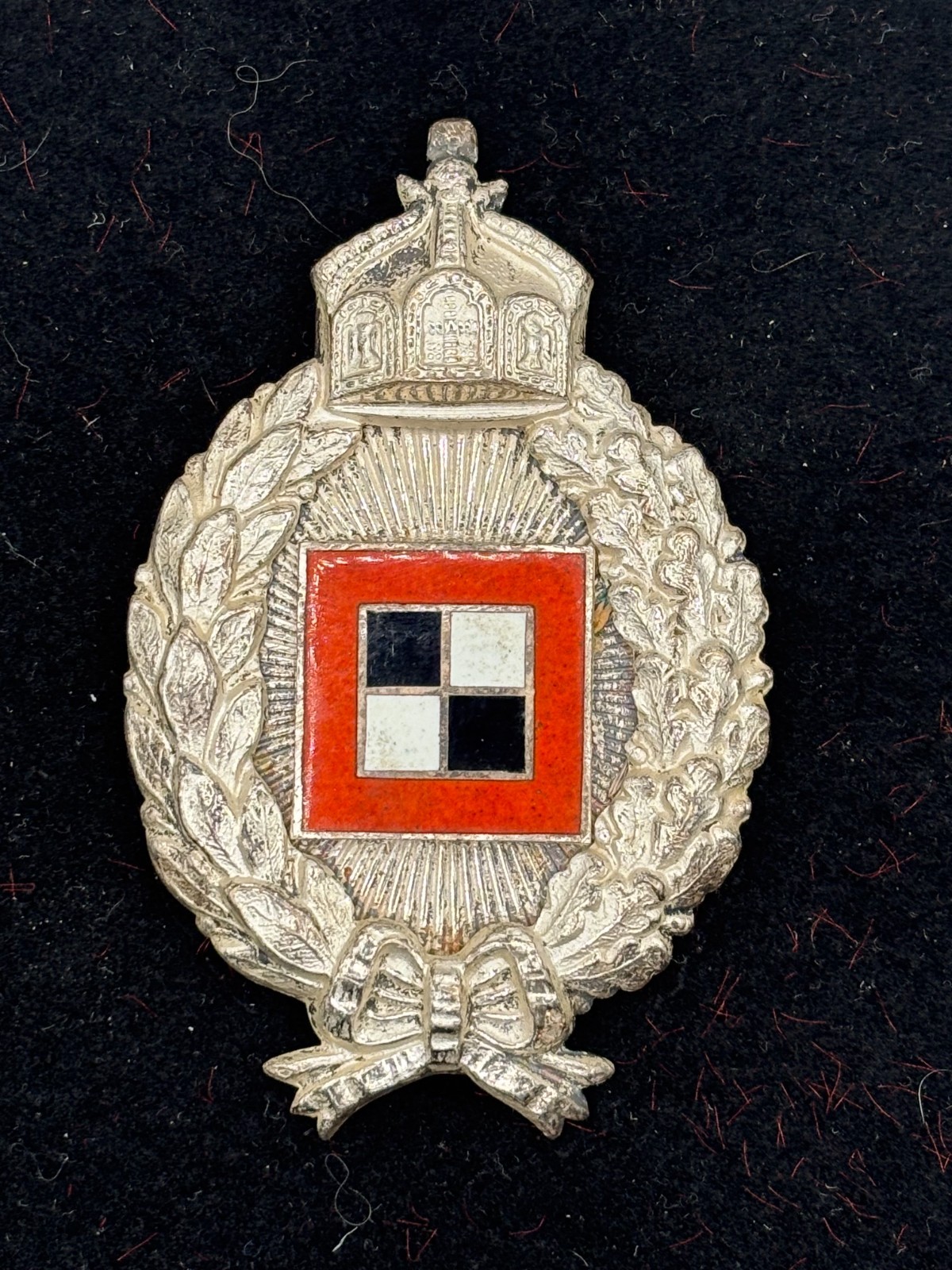 WWI PRUSSIAN GERMAN OBSERVER BADGE JUNCKER  DISTRIBUTION SCREW-BACK PILOT RARE