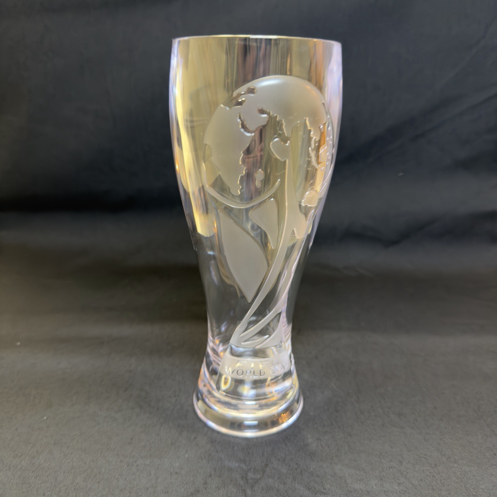 Official FIFA World Cup 2026 Trophy Pilsner Glass 16oz Shatterproof Beer Case 24
