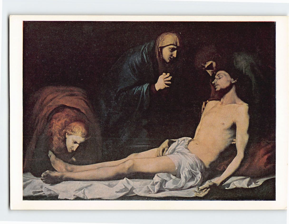 Postcard The Lamentation over the Dead Christ By Ribera National Gallery England