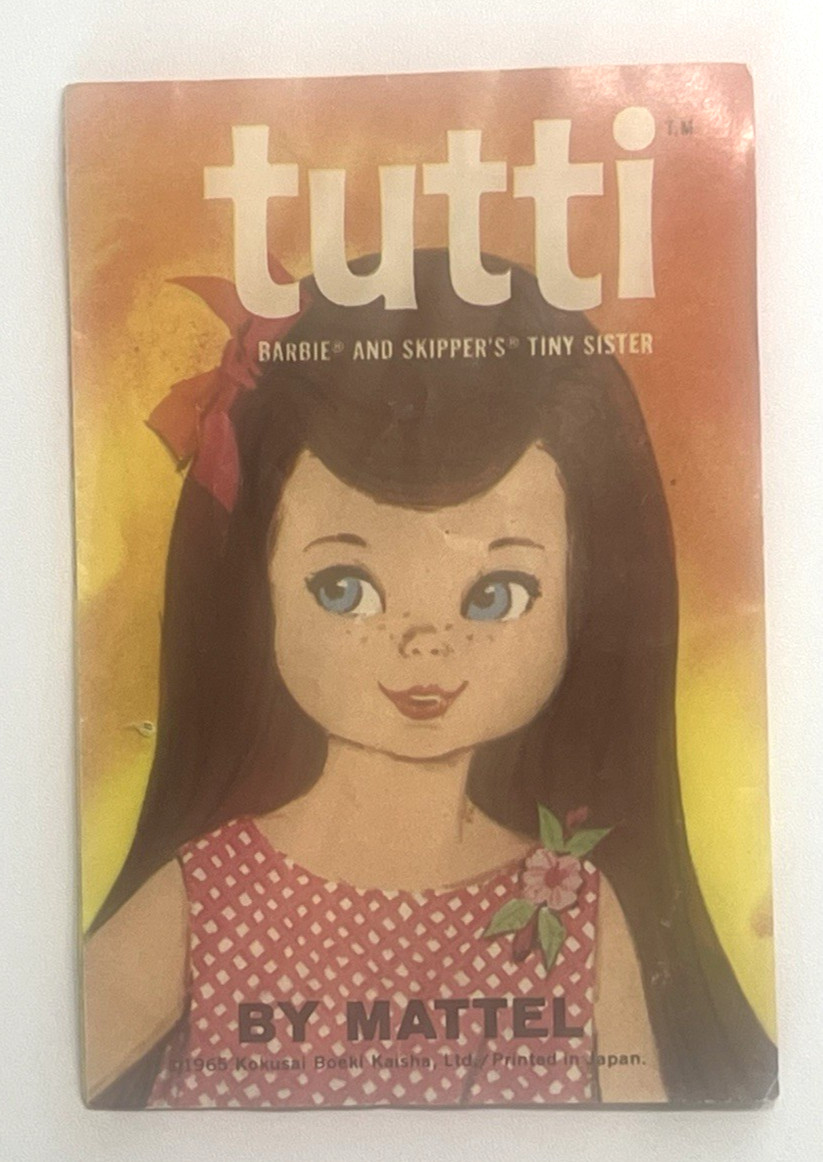 Vintage 1965 Mattel Barbie®/Tutti (Barbies Sister) Fold Out Insert Booklet ~ EXC