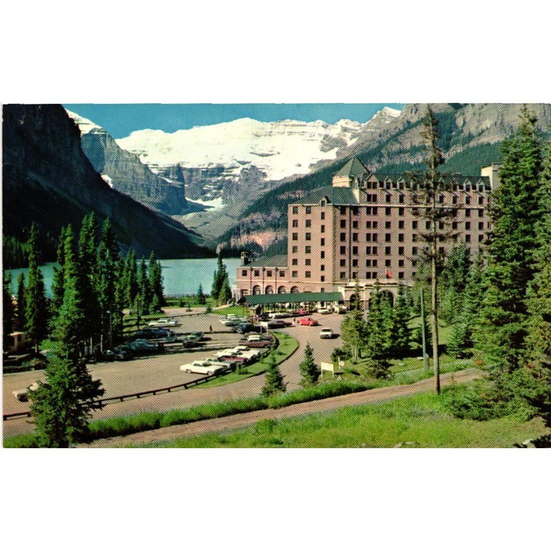 Vintage Chateau Lake Louise Postcard Banff National Park Victoria Glacier Canada
