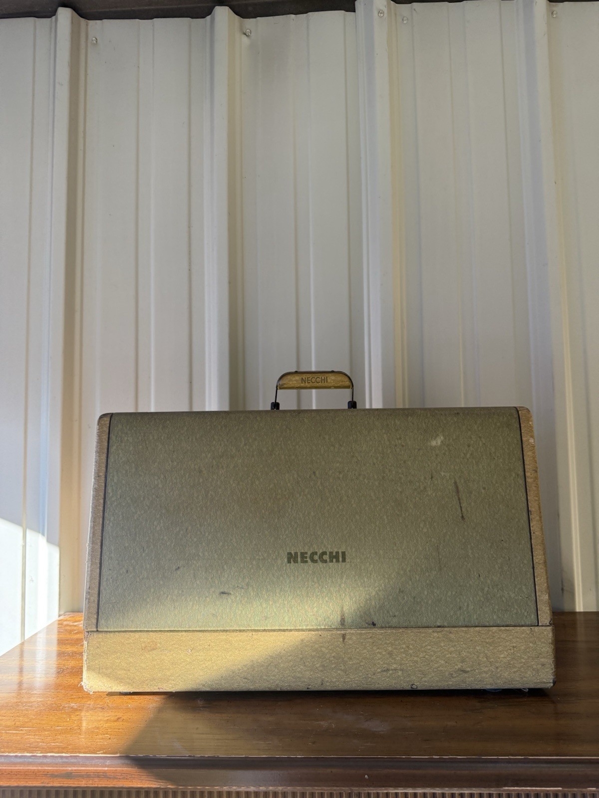 Vintage Necchi Supernova Sewing Machine with Original Cam & Accessory Kit Case