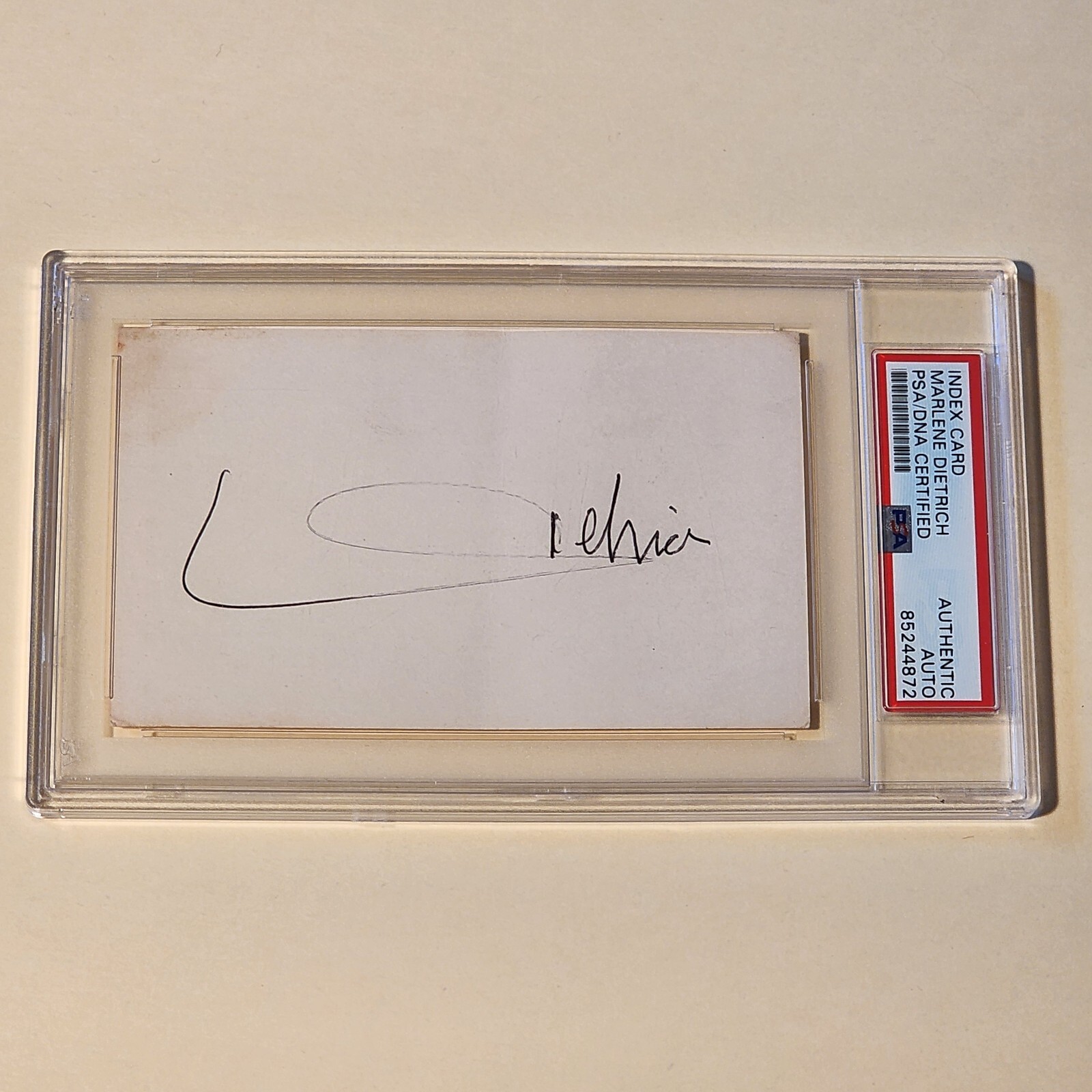 Marlene Dietrich Signed PSA DNA Autograph Auto Actress Model Hollywood COA