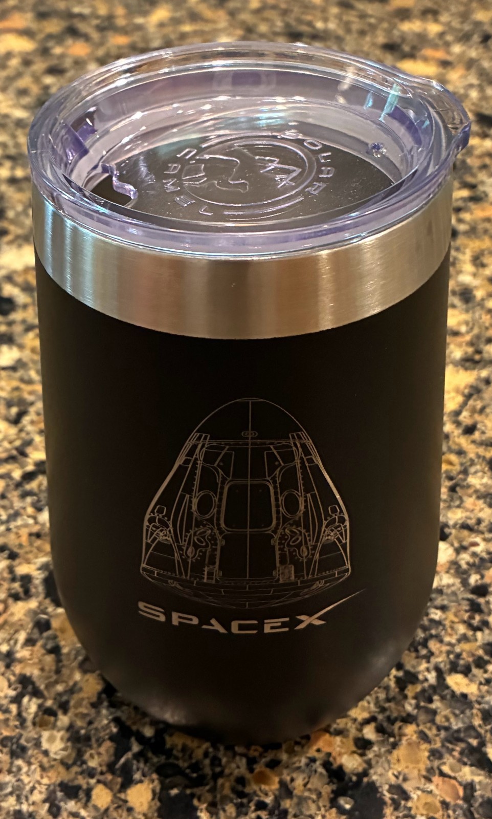 Spacex Stainless Steel Tumbler w/Lid by Polar Camel Dragon Crew Dragon 2 