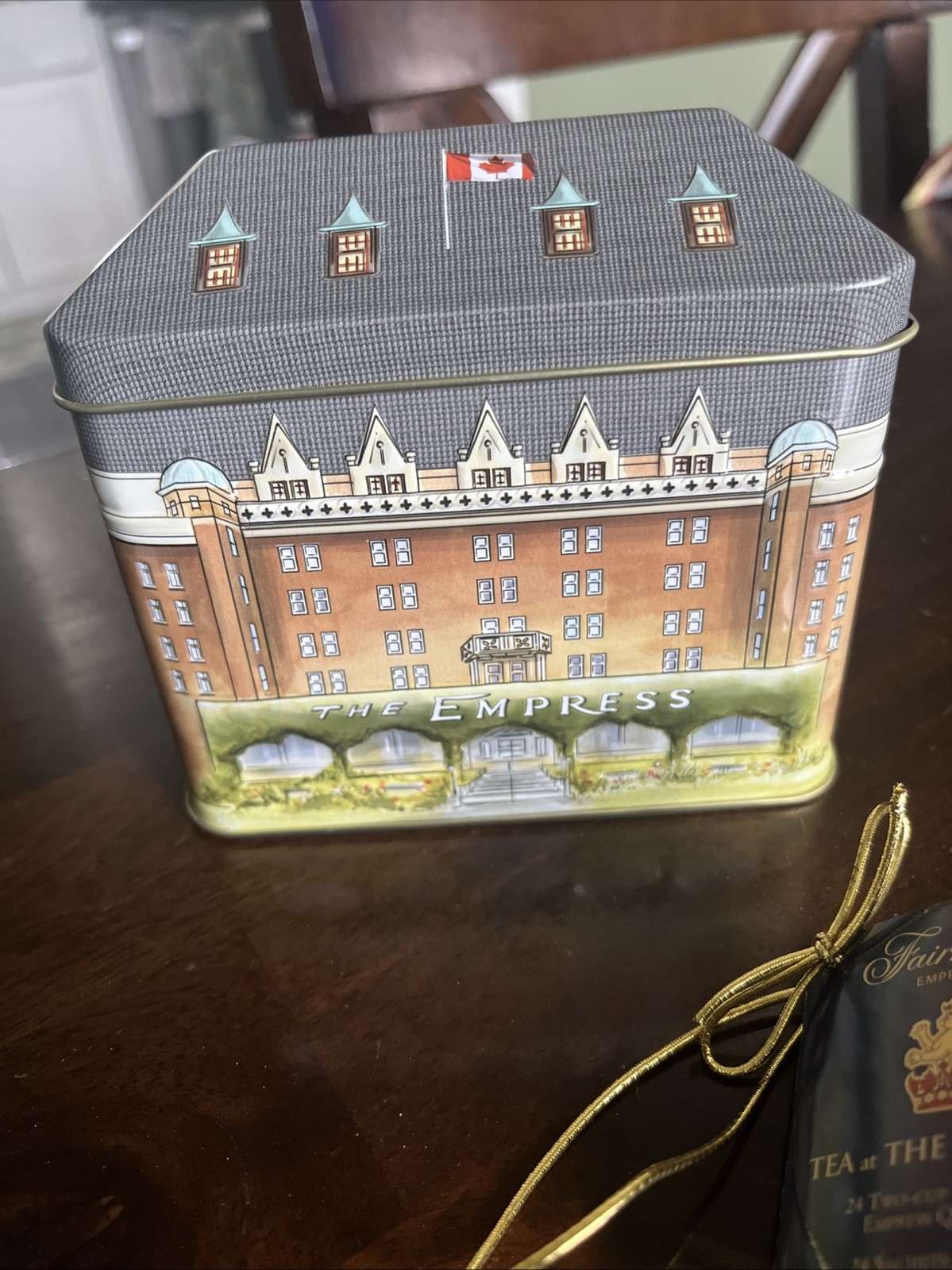 The Empress Hotel, Victoria British Columbia Metal Tea Tin Canada