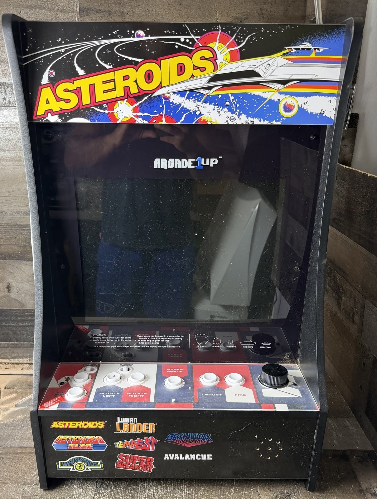 Asteroids Arcade1Up Countercade Model 8226 Tabletop Arcade Machine Tested Works