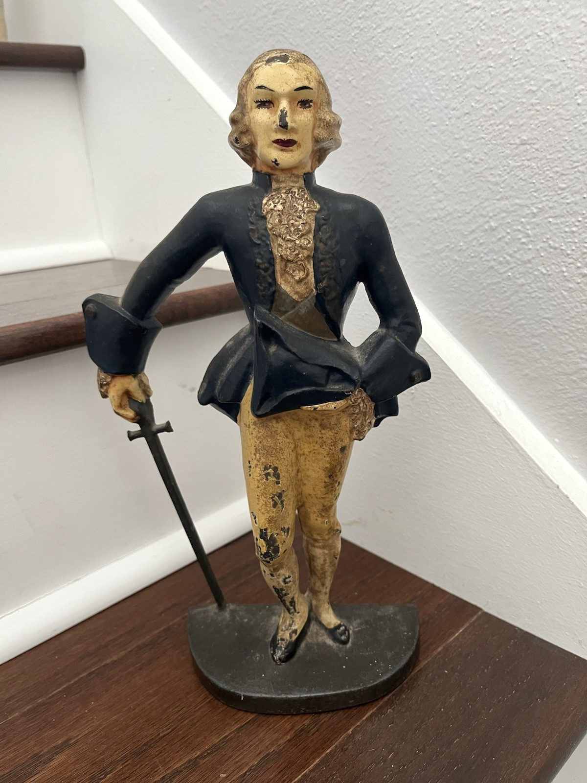 RARE ANTIQUE VINTAGE c.1930's MR. FANCY PANTS MARQUIS MAN DOORSTOP