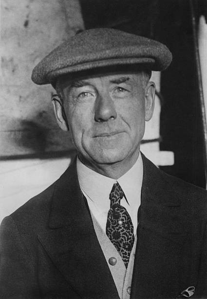 Lamont Thomas William 30.09.1870 Banker USA portrait with hat 1929 Old Photo