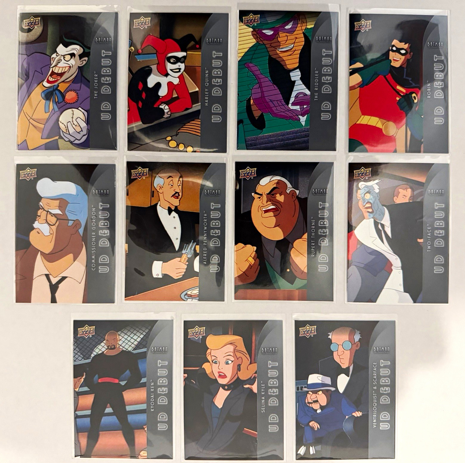 Upper Deck UD Debut Batman Animated Series Cards 11-Card Lot