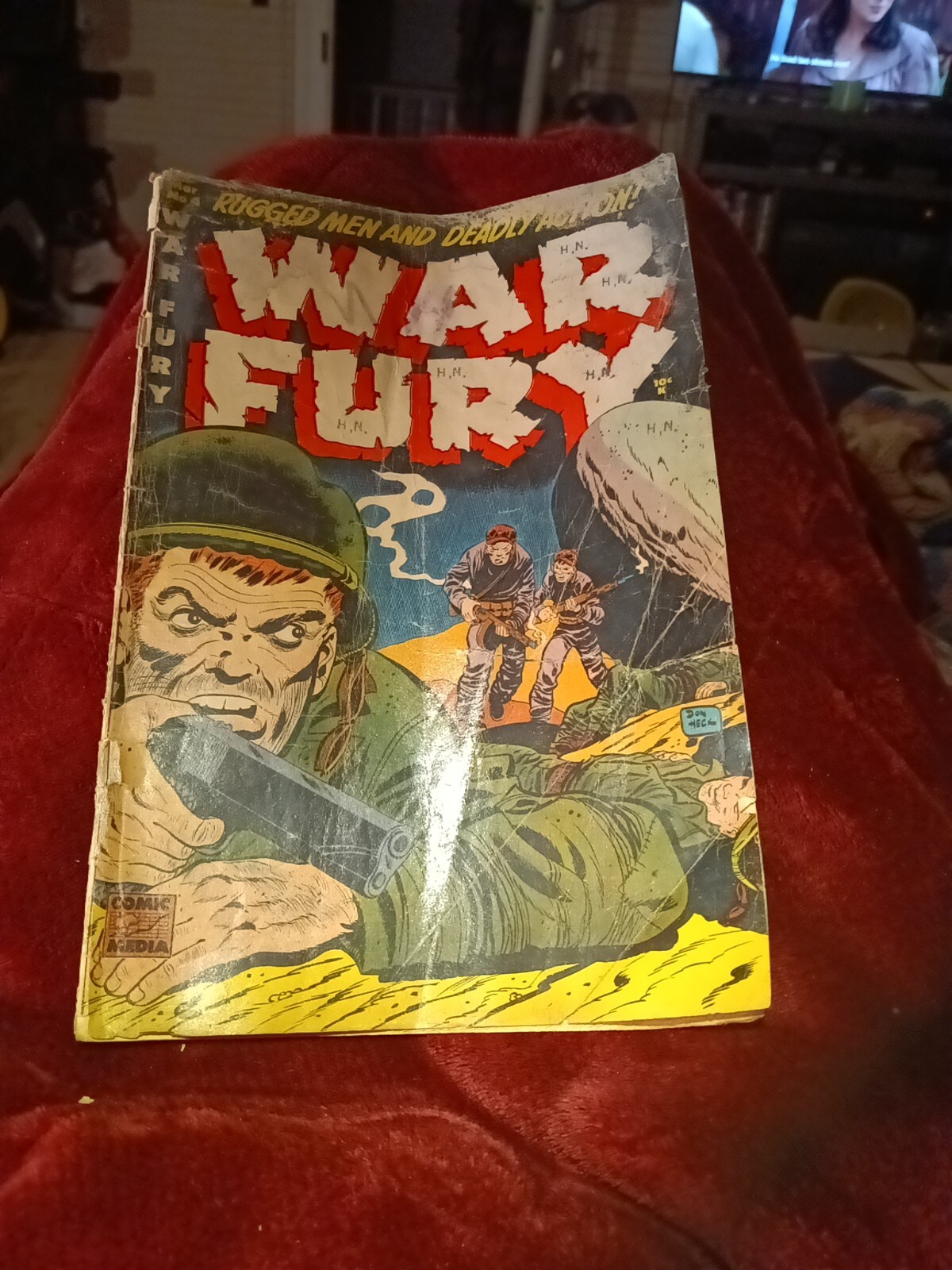 War Fury 4 HTF Golden Age Don Heck Cover Art 1953 Pre-code Army Combat Korean