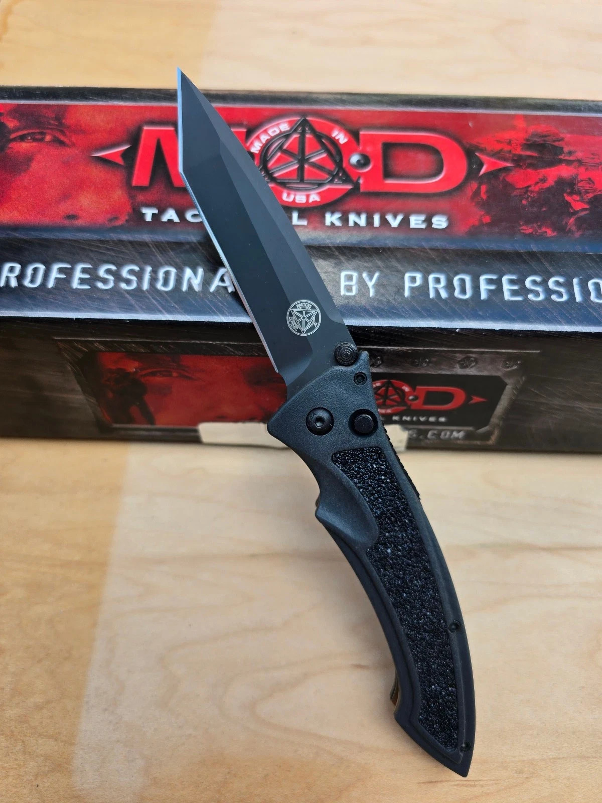 MOD Masters of Defense LTT875 Tanto Plain Edge Folding Knife - Model 75-3