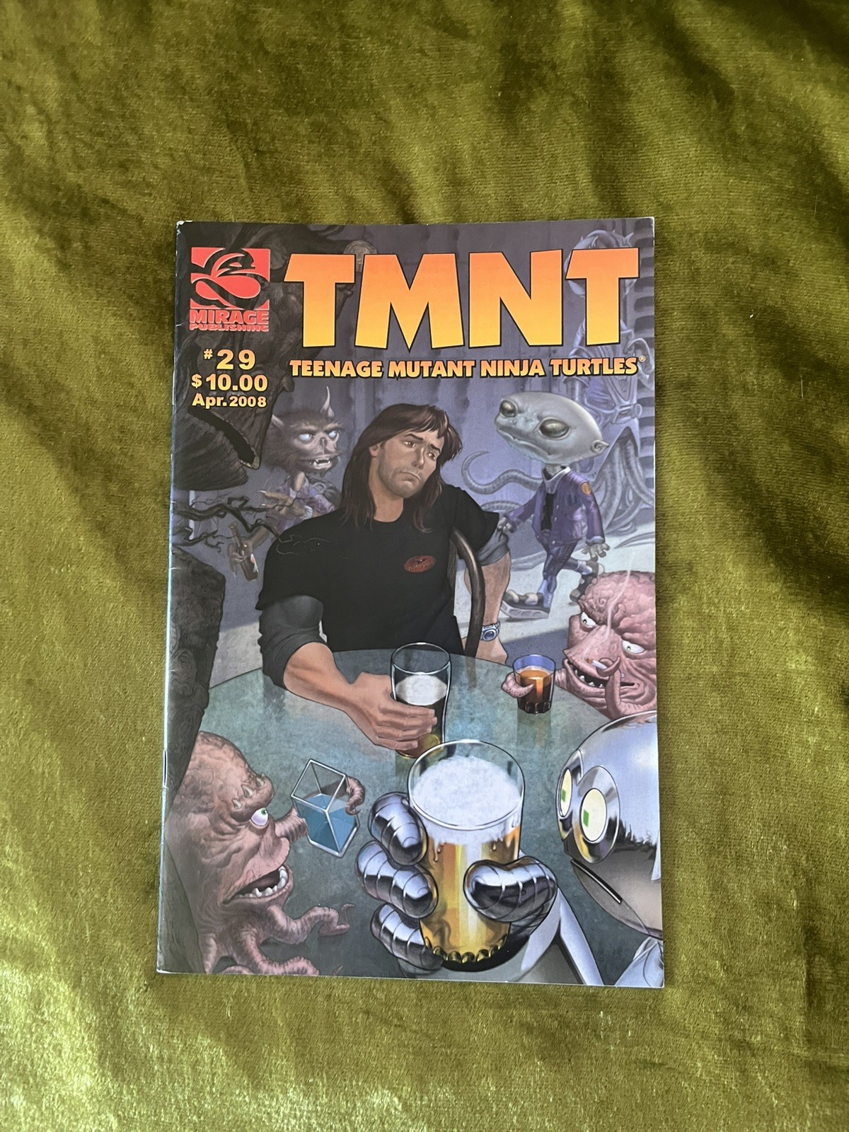 TMNT #29 Volume 4 Mirage Comics SIGNED and DRAWING by PETER LAIRD 1st Print 2008