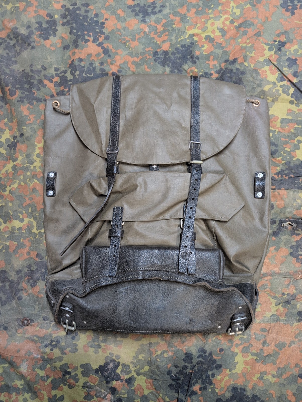 Swiss Military Surplus Rubberized Waterproof  Rucksack/Backpack