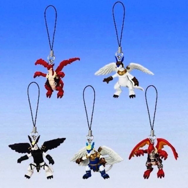 Bandai Legendz Tale Of The Dragon Kings Figure Swing Phone Strap Set X 5 pcs
