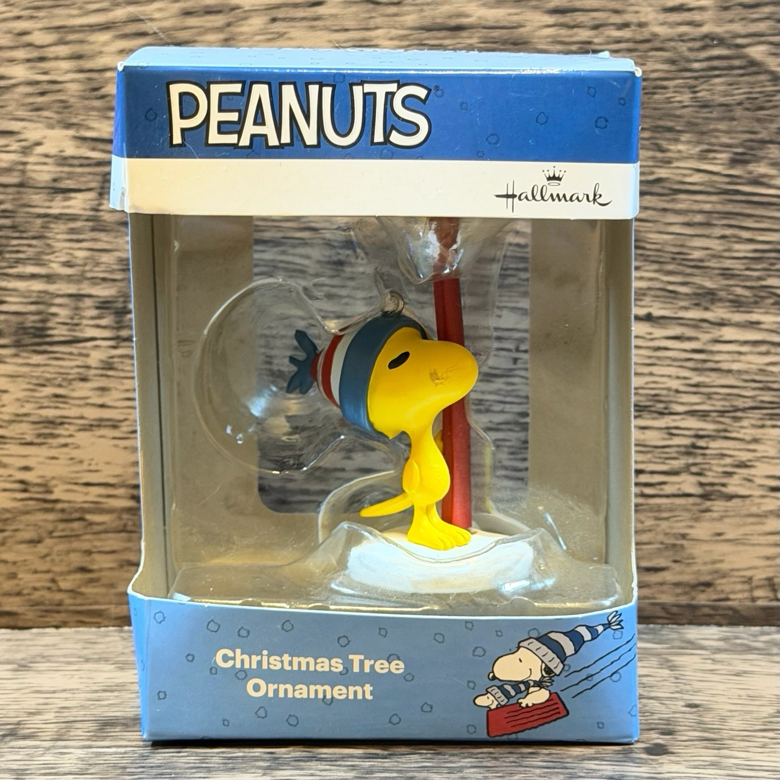 Hallmark Peanuts Woodstock with Skis Christmas Ornament NEW IN BOX 2HCM4798
