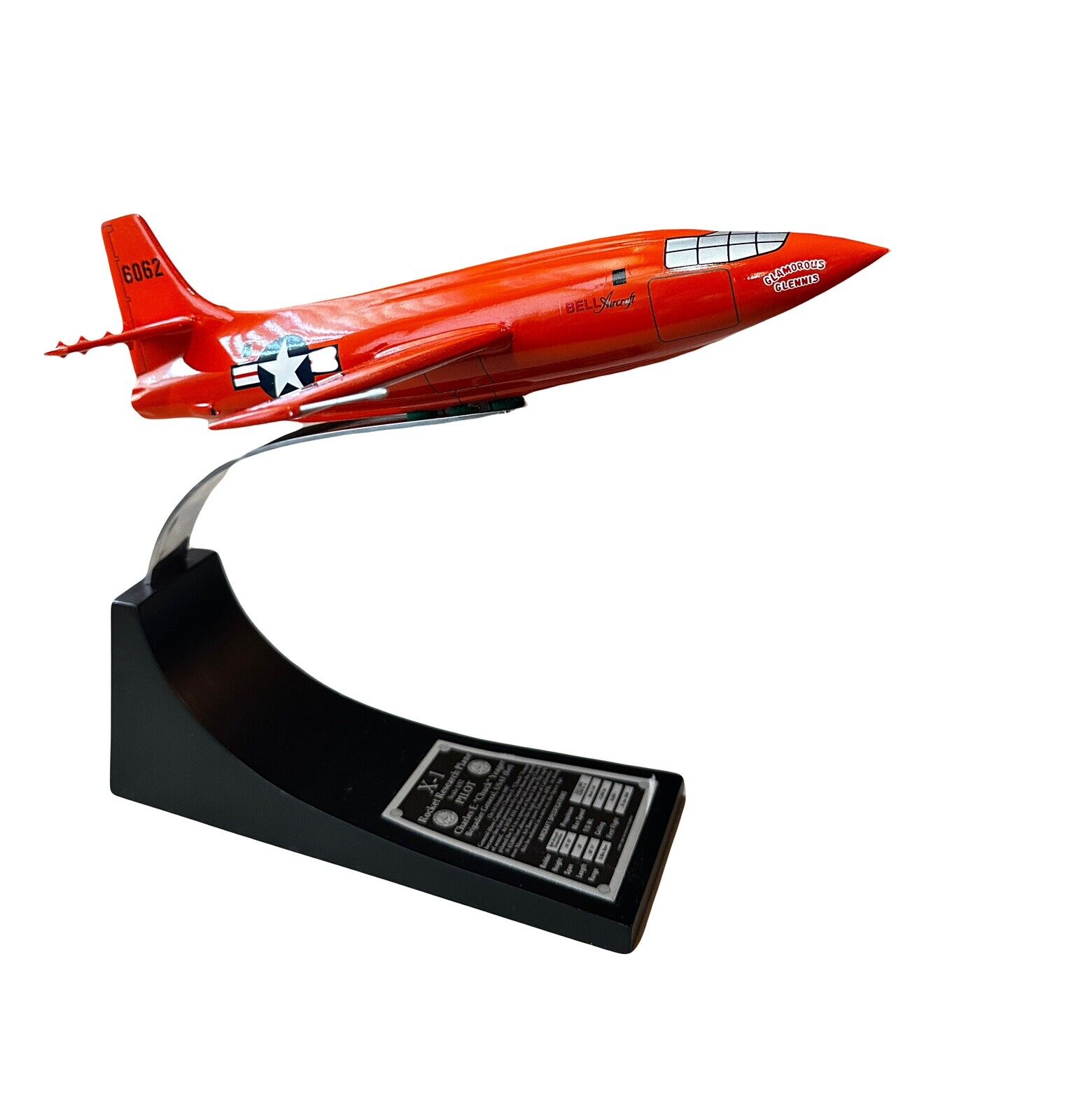 CHUCK YEAGER SPEED OF SOUND ACE PILOT SIGNED AUTO X-1 BELL JET ROCKET 1/32 Scale