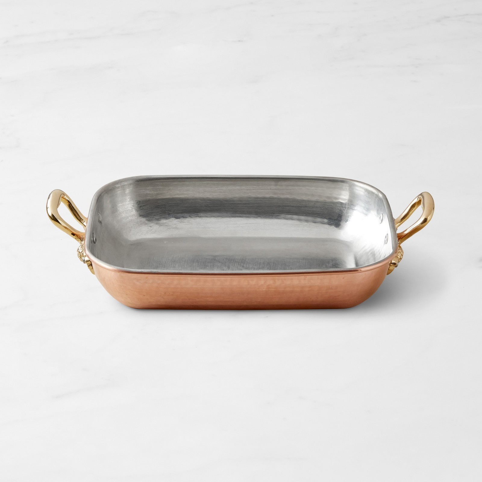 Ruffoni Historia Hammered Copper Roasting Pan with Artichoke Handle, Free & Fast
