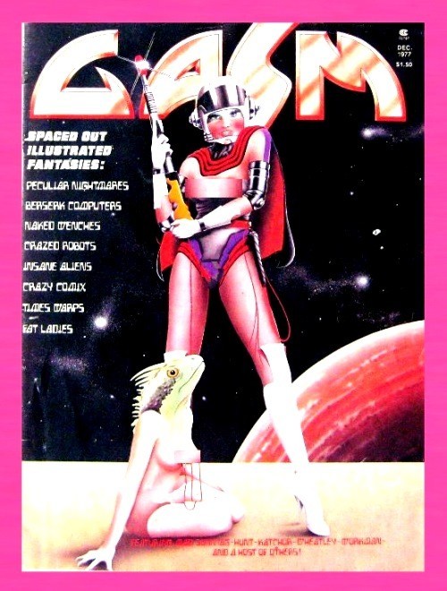 GASM #2, SCI FI FANTASY MAGAZINE, DECEMBER 1977, TERRY PASTOR, VINTAGE